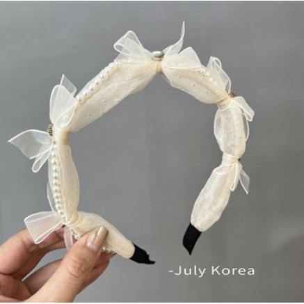 Bando Korea Wanita Polos Berlian / Bando Pesta Berlian Simpel Hasta