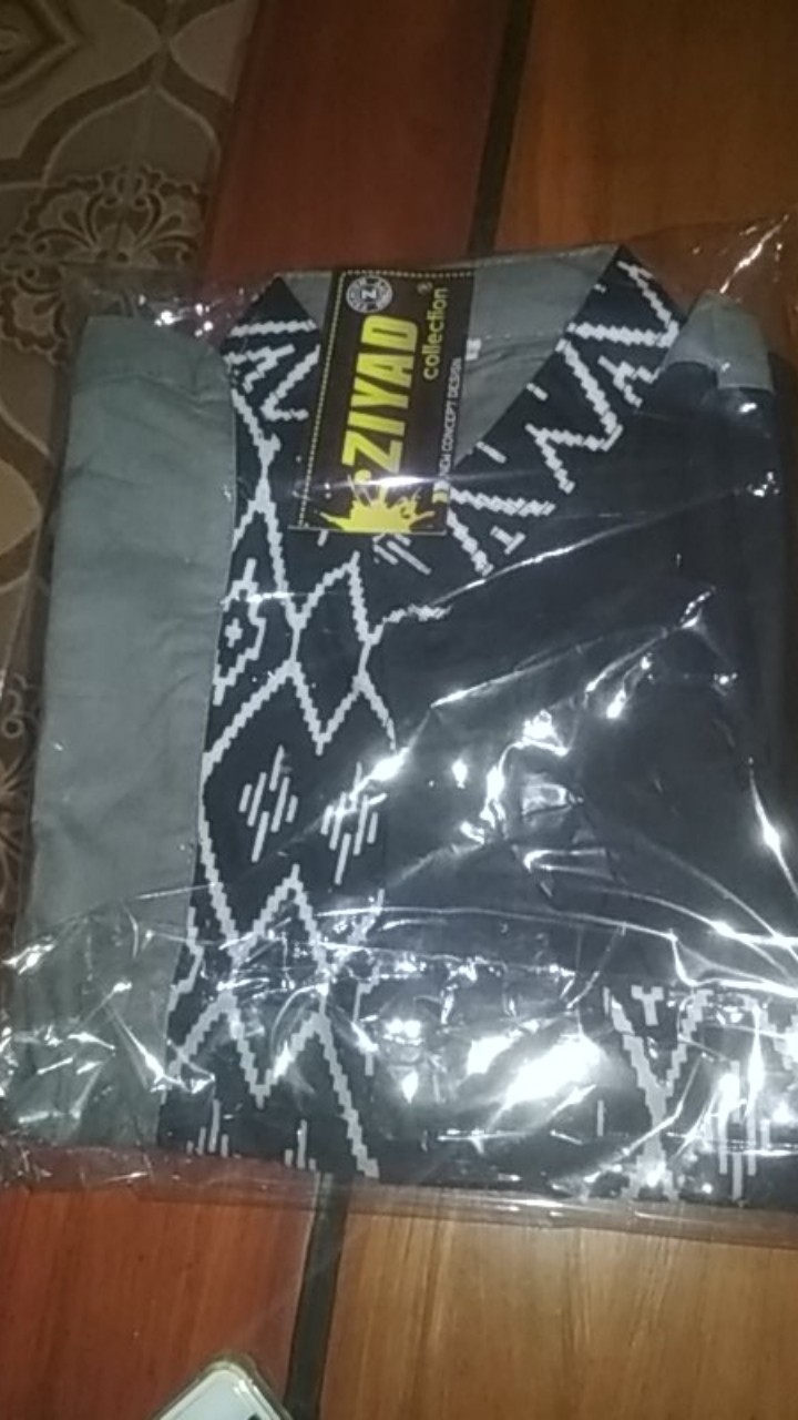 Baju Koko Kombinasi Batik Anak