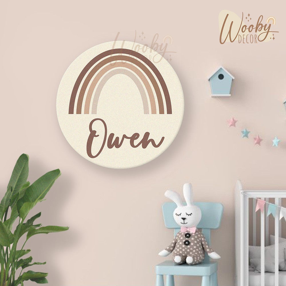 RB Custom Papan Nama Timbul Anak Bayi Hiasan Dinding Wall Decor Kamar Anak Bayi Kado Gift