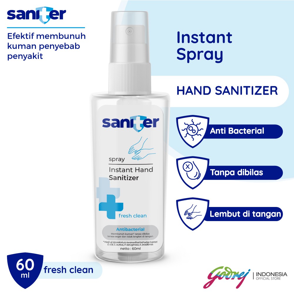 Saniter Hand Sanitizer Spray 60 ml