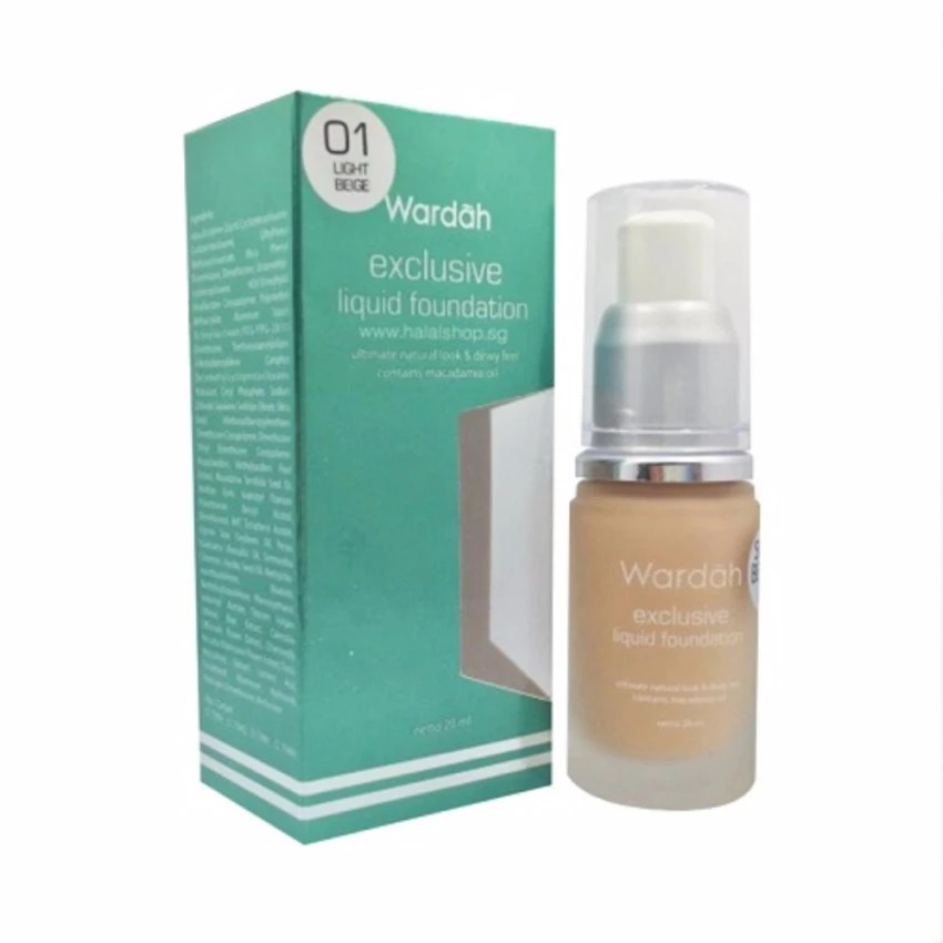 Wardah Exclusive Liquid Foundation - 02 Sheer pink - 20 ml