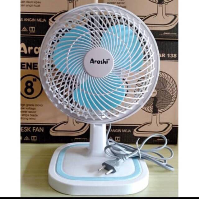 Arashi General Fan AR 138 Kipas Angin Duduk Meja Deskfan 8”