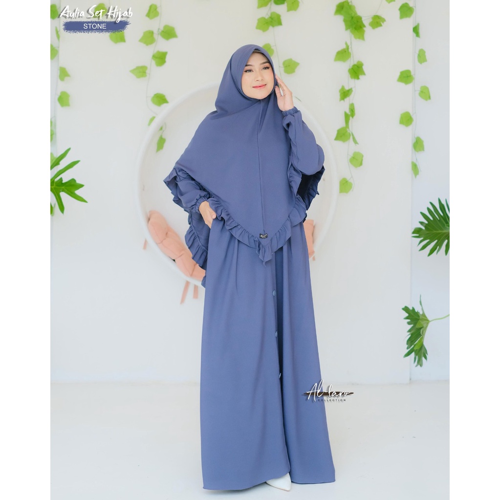 Produk Original By Al-Faro/ Gamis Cantik Aulia Set Hijab