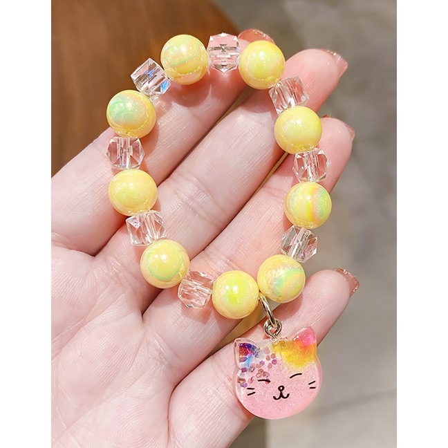 LRC Gelang Fashion Cute Cat [not Glowing] Resin Lollipop Princess Pentagram K98816