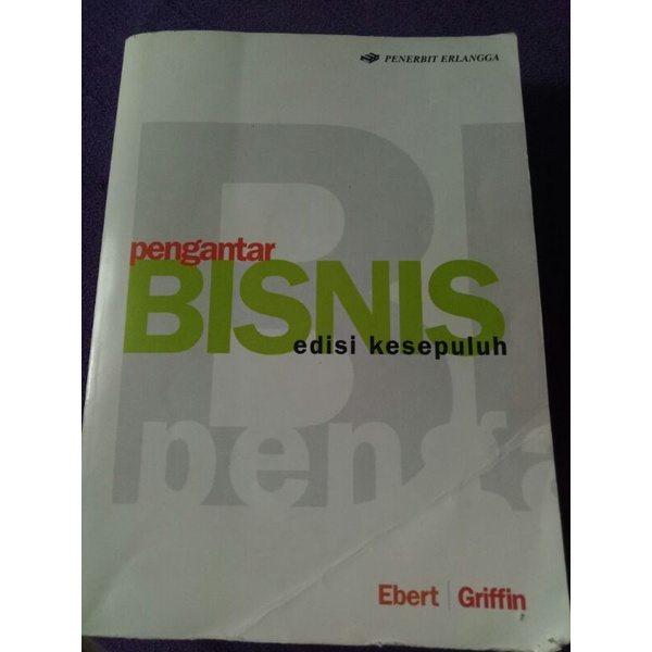 Buku Pengantar Bisnis Ebert  dan Griffin