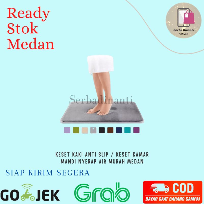 Keset Kaki Anti Slip / Keset Kamar Mandi Nyerap Air Murah Medan