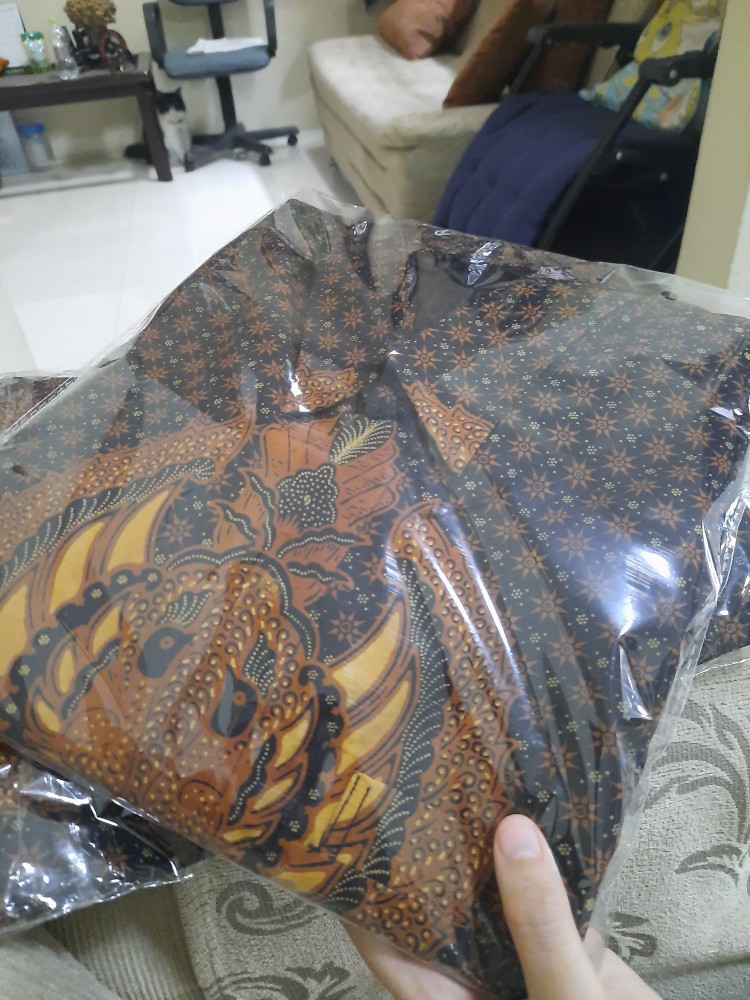 Kemeja Batik Solo Slimfit (po) Motif Sogan Truntum Garuda