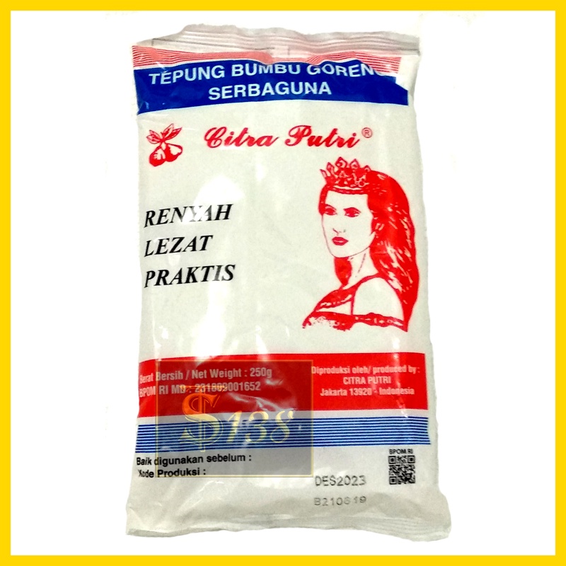 

Tepung Putri 250g / CAP CITRA PUTRI / Tepung Bumbu Serbaguna