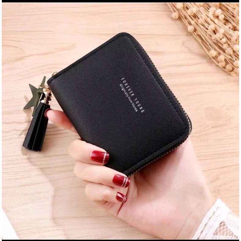 DOMPET WANITA- DOMPET KECIL WANITA RESLETING BINTANG FASHION KOREA