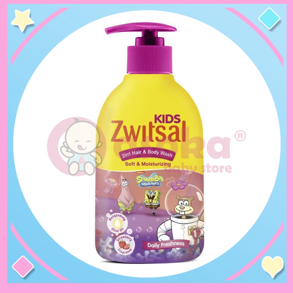 Zwitsal Kids 2-IN-1 Hair And Body Soft &amp; Moisturizing 280ml ASOKA