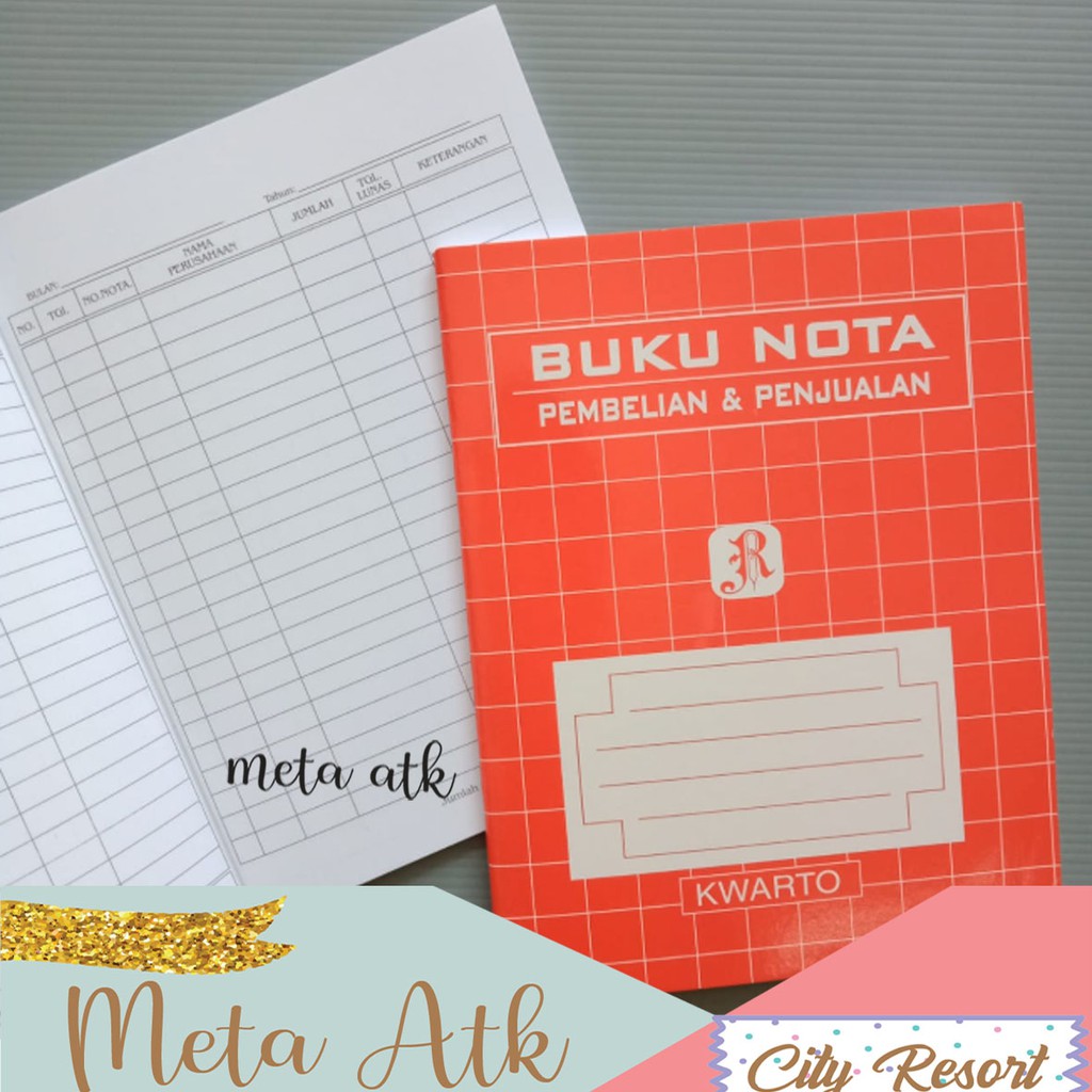 

Buku Nota Pembelian & Penjualan Kwarto