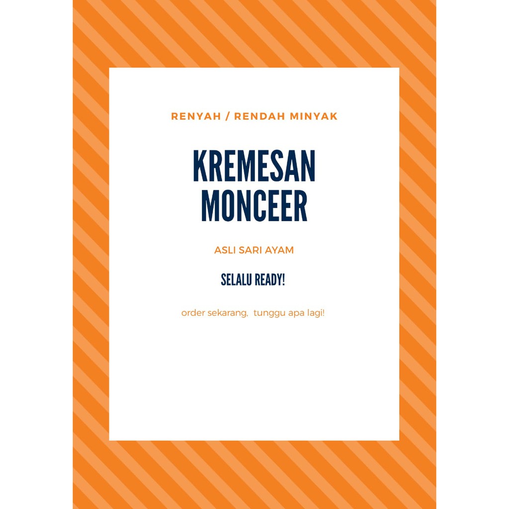 

Kremesaan Monceer Asli Sari Ayam (60 gr)