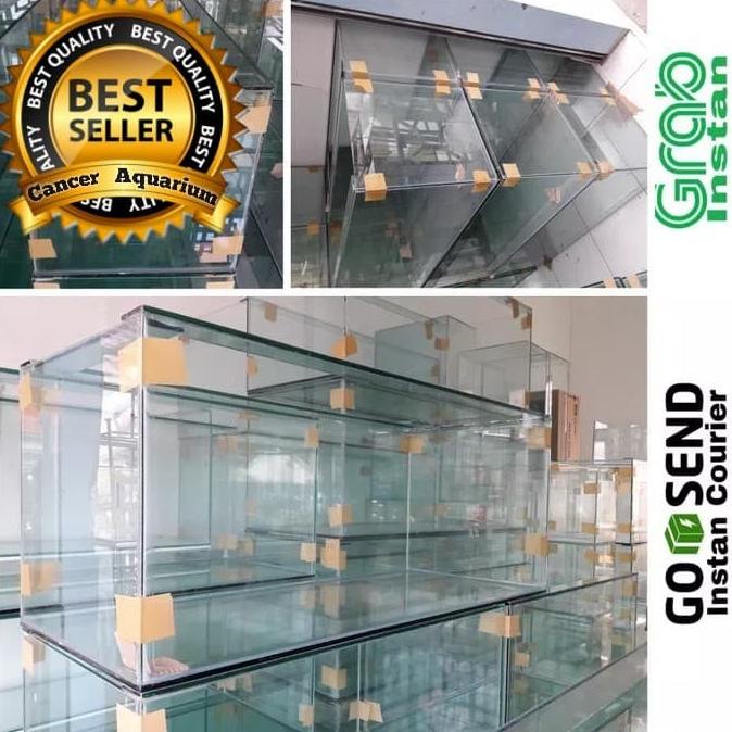 Aquarium kaca 100x40x40 murmer polos