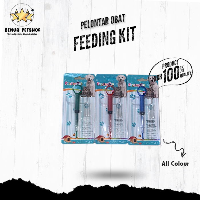 Pelontar Obat Kucing Anjing / Alat Bantu minum Obat - Feeding Kit