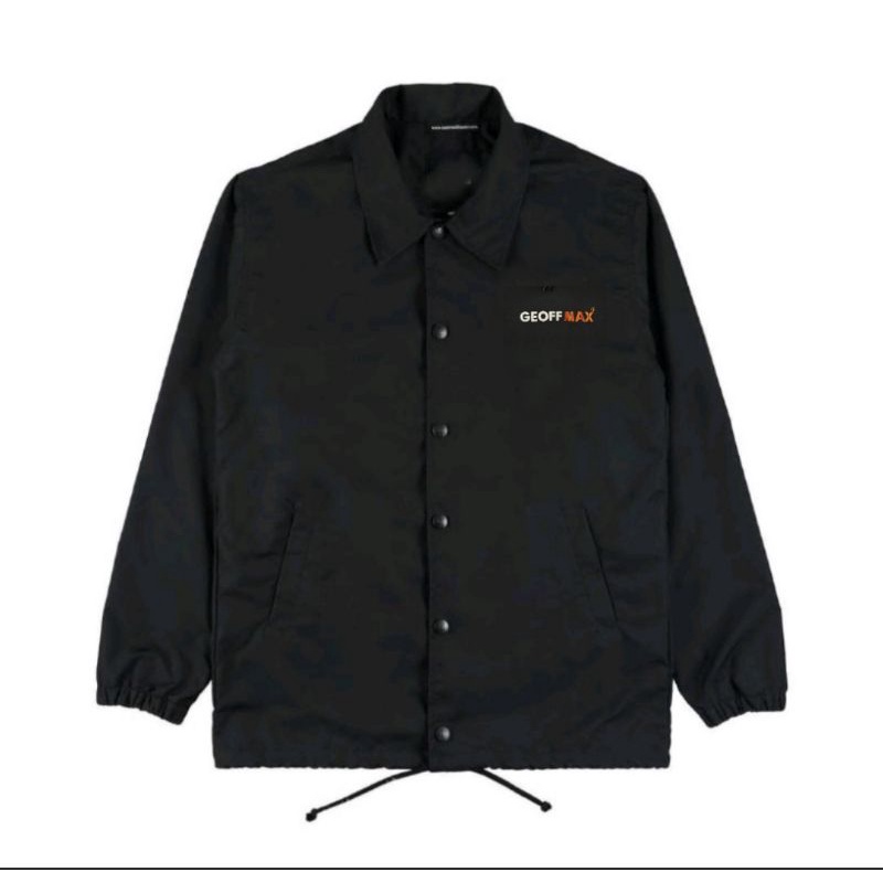 JAKET GEOFF MAX WINDBREAKER COACH BLACK