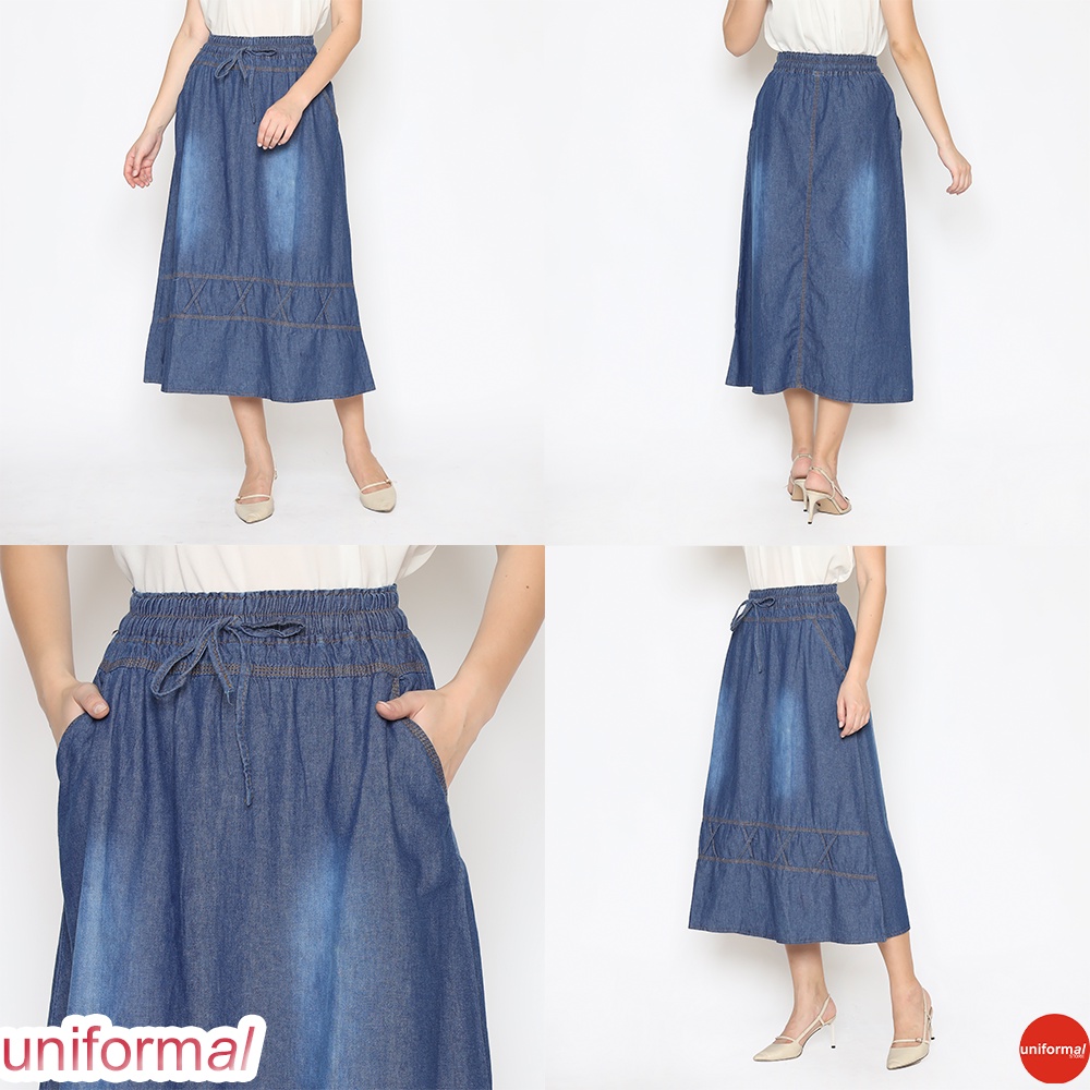 ROK JEANS PANJANG ANAK/TANGGUNG/REMAJA PEREMPUAN SIZE 6-18 TAHUN MODEL A