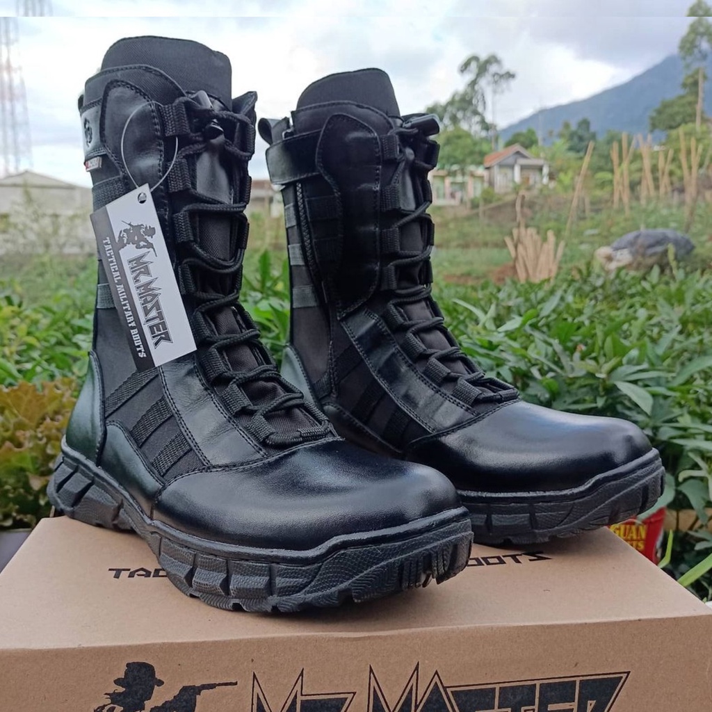 SEPATU PDL NINJA MODEL TERBARU MR MASTER KULIT SAPI ASLI SEPATU PDL TNI POLRI SECURITY SATPAM