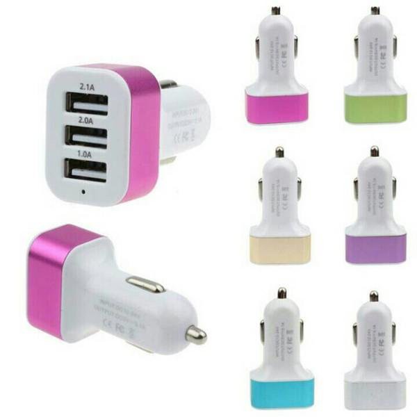 MINIGO SAVER MOBIL ATAU CASAN MOBIL VIBOX 2 USB 2.1A UNIVERSAL Kepala Car Charger 3 Output Saver Mobil 3 USB Casan Mobil