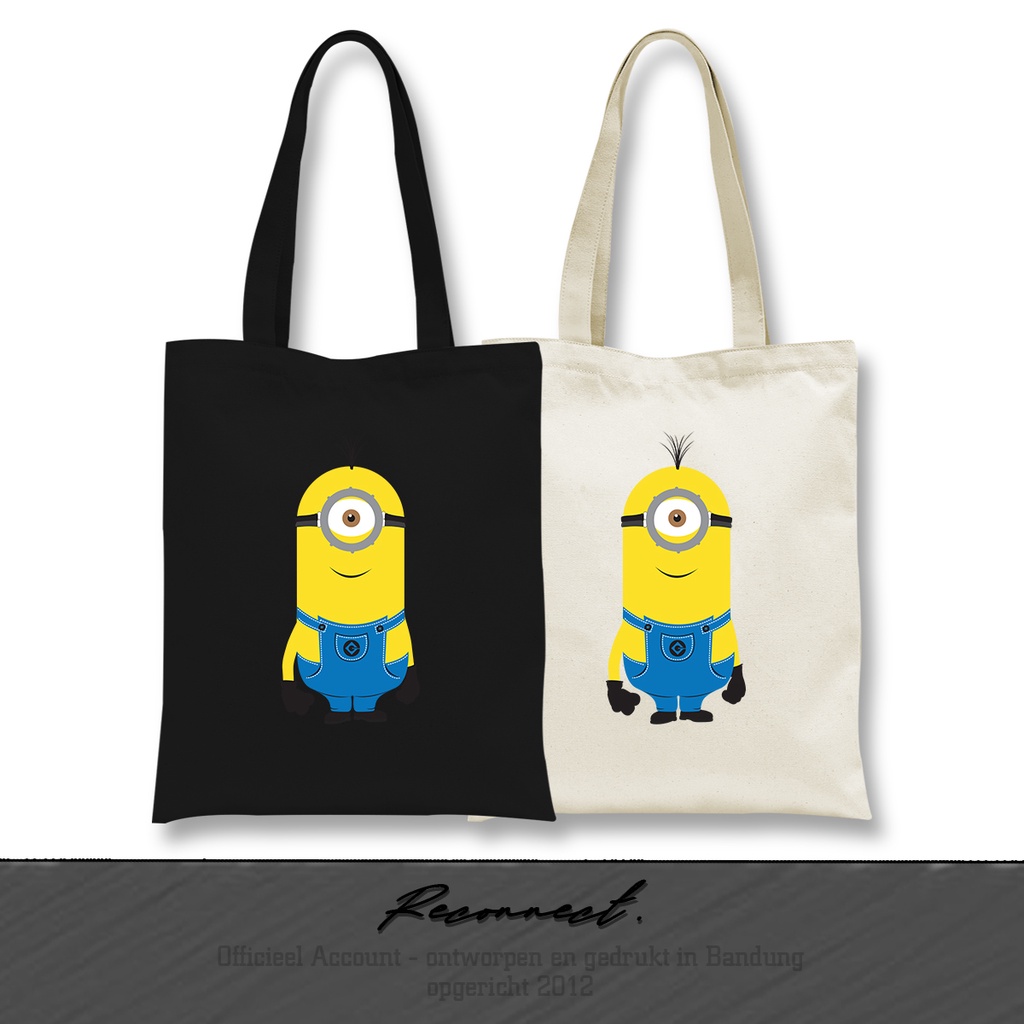 Reconnect Totebag Cartoon Minions Stuart  - GRATIS TAMBAH NAMA