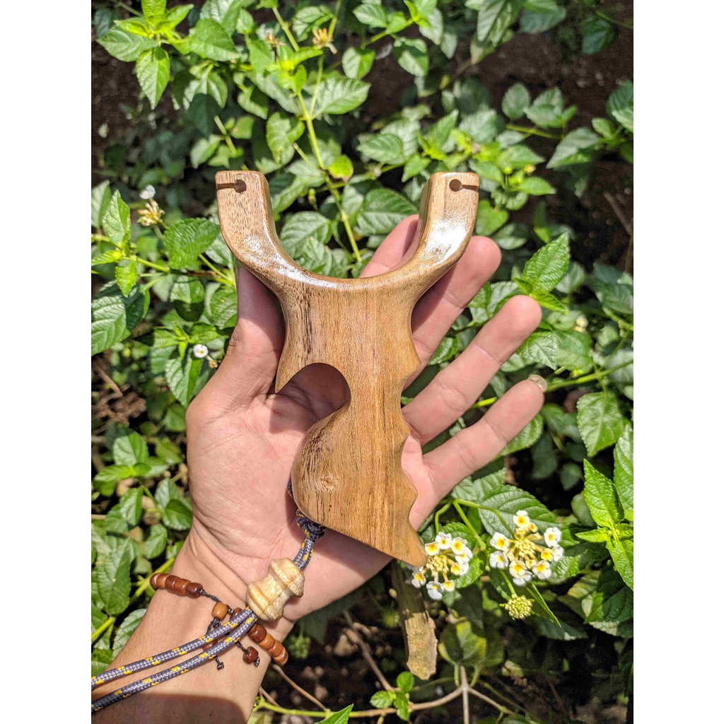 Frame ketapel ikan kayu jati