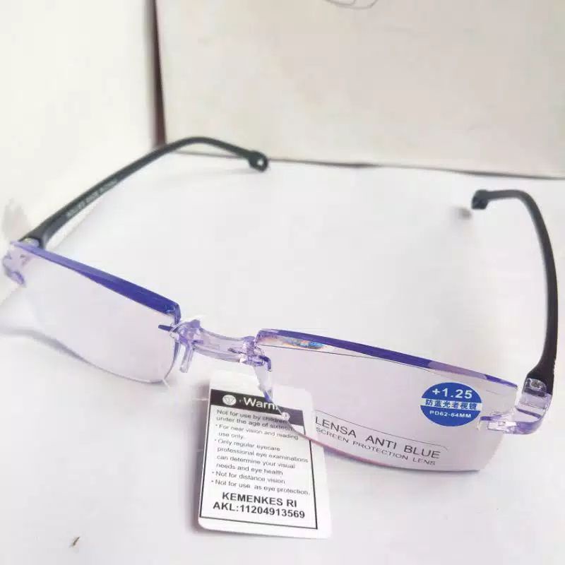 Kacamata Baca Plus| Kacamata Baca Blueray Antiradiasi