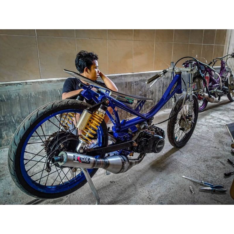 Knalpot Kdx Exhaust Original Jogja FIZR FORCE1 Drag Bike Sleep Engine 3v3 Kolong Racing Original Jog