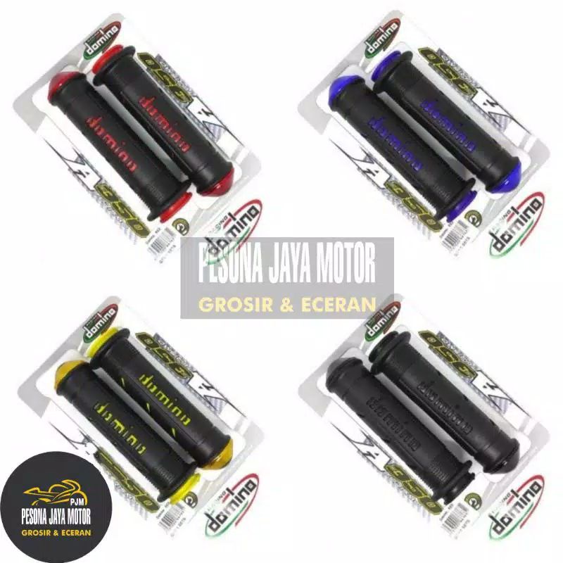 Handgrip Motor Variasi Domino Jalu Universal Nmax,Aerox,Pcx,Vario,Mio,R15,Vixion,Cbr150r Dll