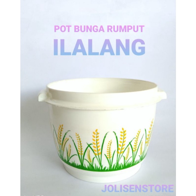POT BUNGA SEDANG/ POT PLASTIK CORAK/POT BUNGA TEBAL/TANAMAN HIAS/POT PLASTIK PUTIH/POT MURAH BAGUS