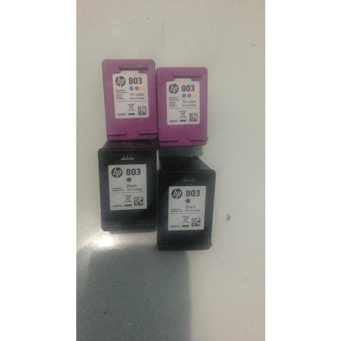 

Tinta Hp 803 Blcak Dan Color Siap Pake