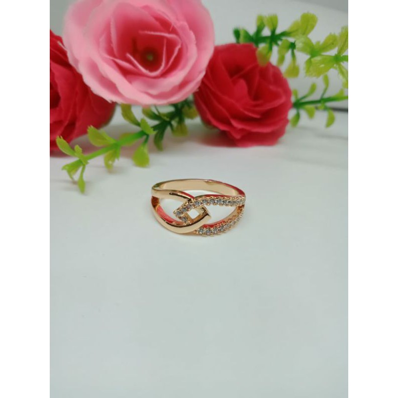 Fourfashion Cincin permata simple HH035