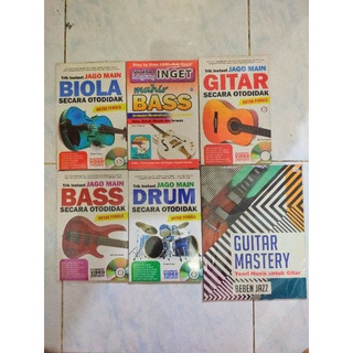 Buku Kumpulan Alat Musik / Alat Musik / Biola / Bass / Drum / Gitar / Original