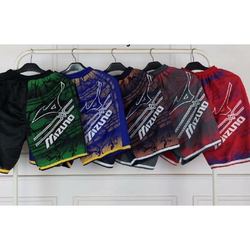 celana pendek mizuno motif/celana olahraga mizuno/celana pendek mizuno