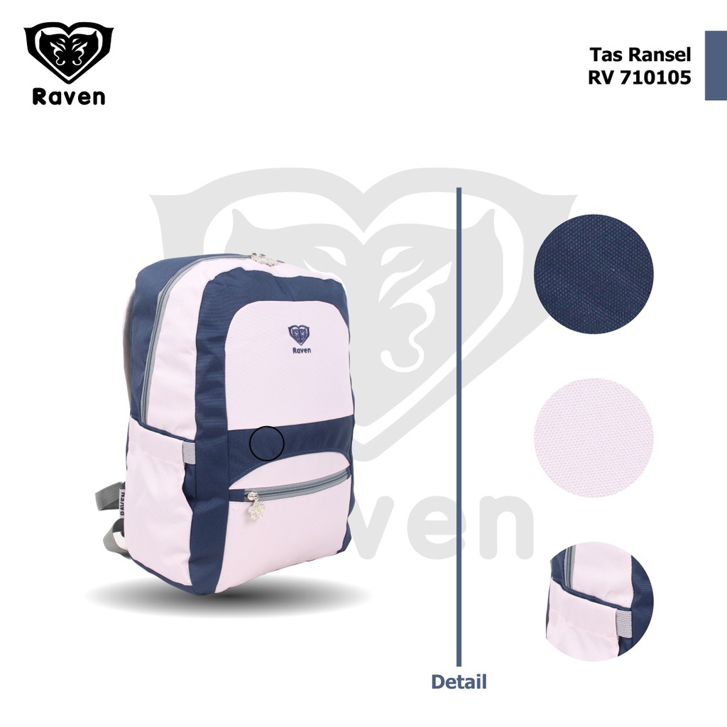 [KLIKTAS] Tas Ransel Anak Perempuan ABG RAVEN 710105 Backpack Remaja Wanita Minimalis Aesthetic Sekolah SMP SMA Kuliah