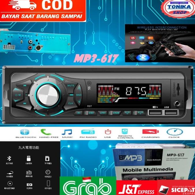 Head Unit Tape Mobil Tip Audio Single Din Mp3 Radio Tipe Bluetooth Usb