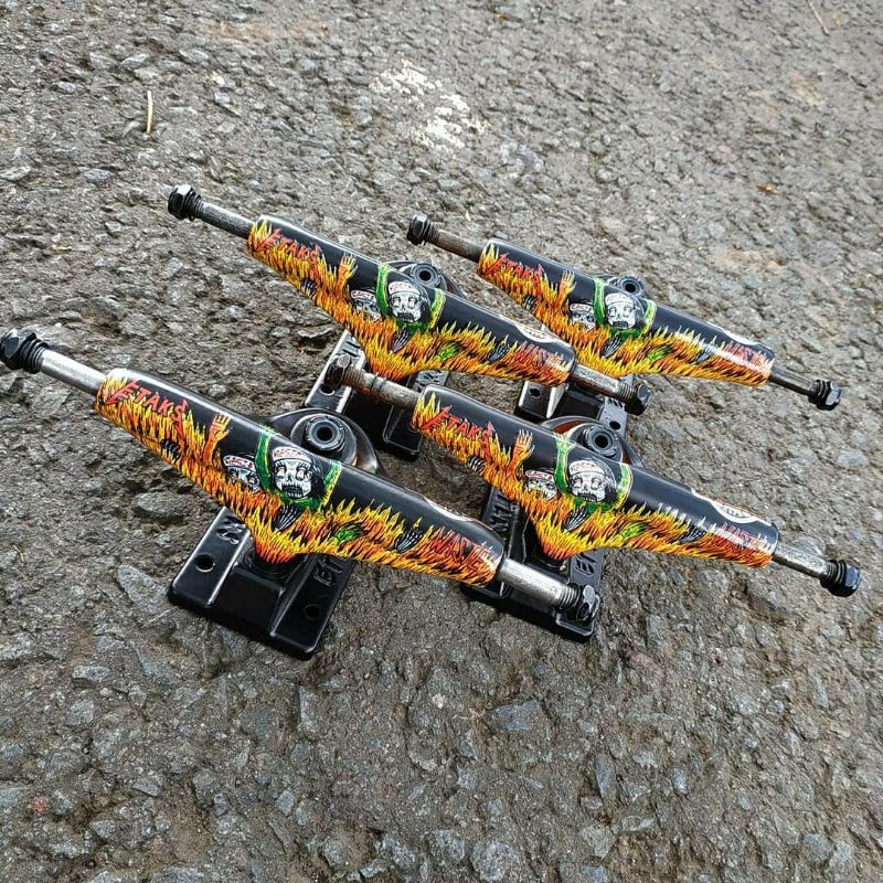 truck etaks x gindring waste skateboard deck murah