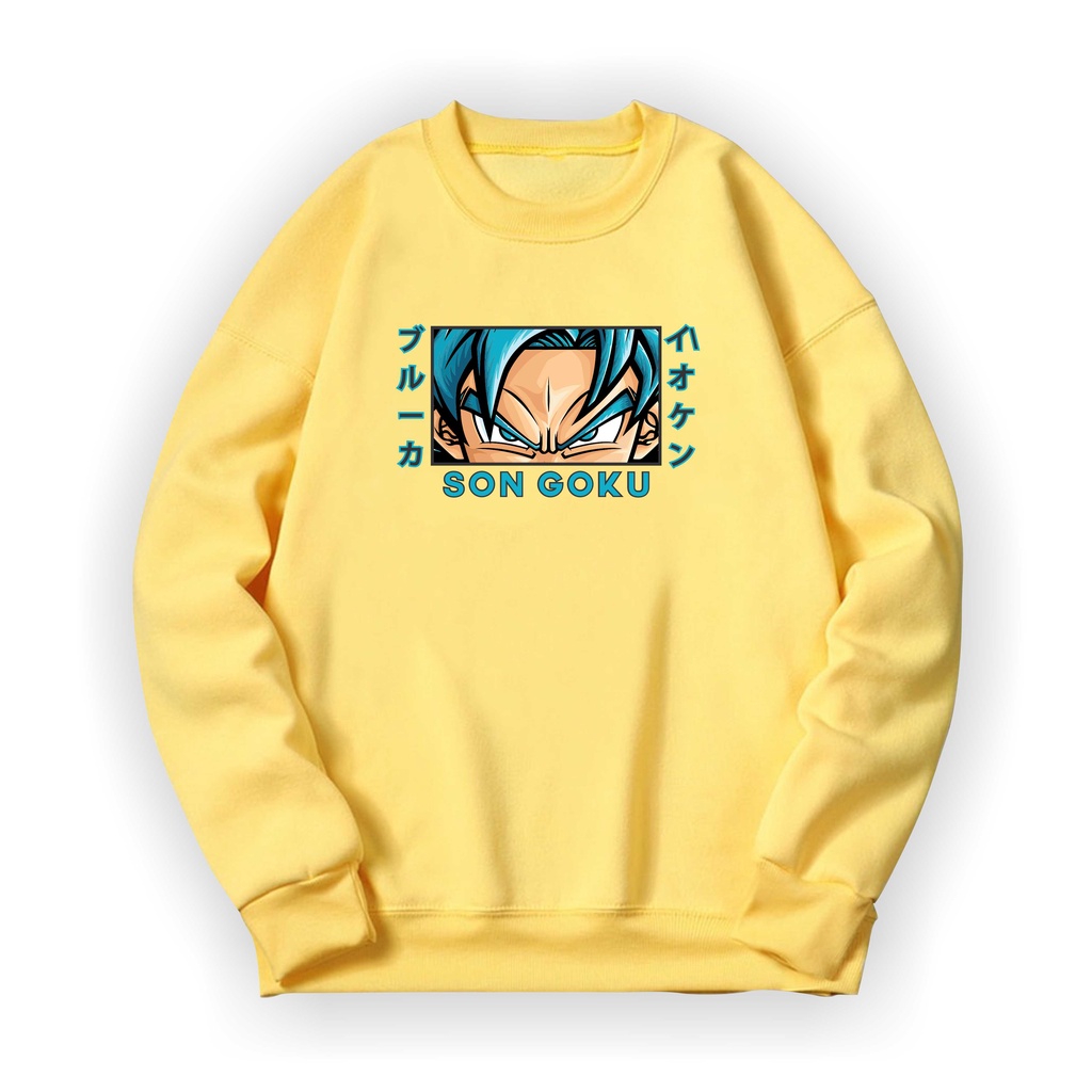 SON GOKU Basic Sweater II SON GOKU Sweater Crewneck II SIZE M - XL ( Pria &amp; Wanita / Anak &amp; Dewasa )