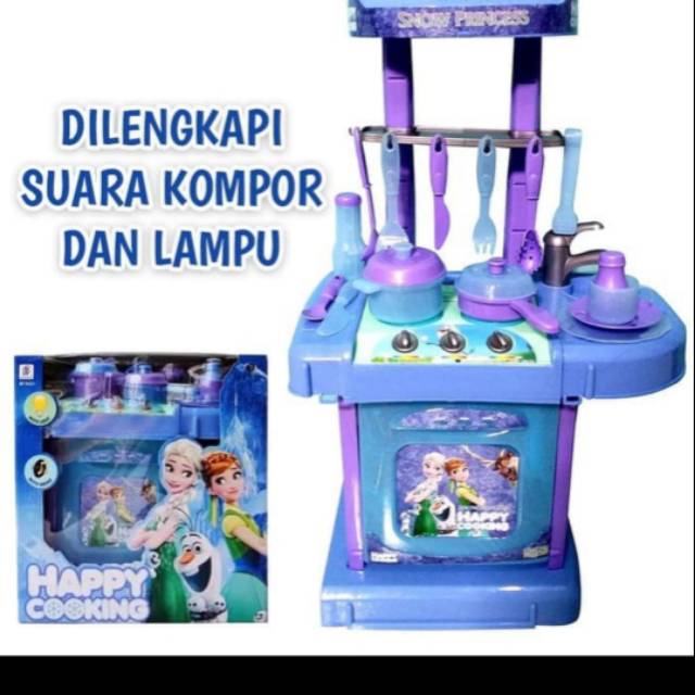 Mainan kitchen frozen happy cooking mainan masak masakan Mainan kitchen frozen happy cooking mainan masak masakan