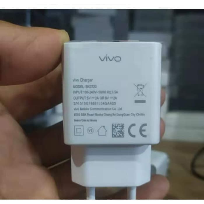 CHARGER VIVO Y30 y30i Y50 S1 Pro Original Asli Carger Adapto r AdapterFAST CHARGING USB TYPE C ORIGINAL 2.A/9V 100% ORI Casan Cas Hp Cepat Penuh Ori Carger Hp Pengisian Cepat Kabel Charger Vivo Tipe C Ori Samsung Oppo Xiaomi Asus Lenovo Realme LG Sony