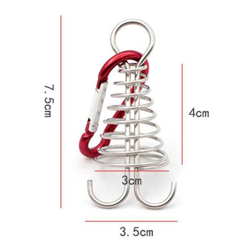 S-Biner Carabiner Spiral Shapped Spring Octopus Deck Peg Hook - S1218