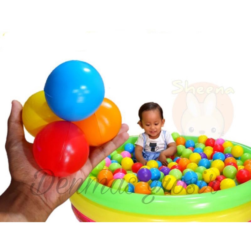 (COD)MANDI BOLA ANAK/BOLA PLASTIK 100pcs dan 50Pcs