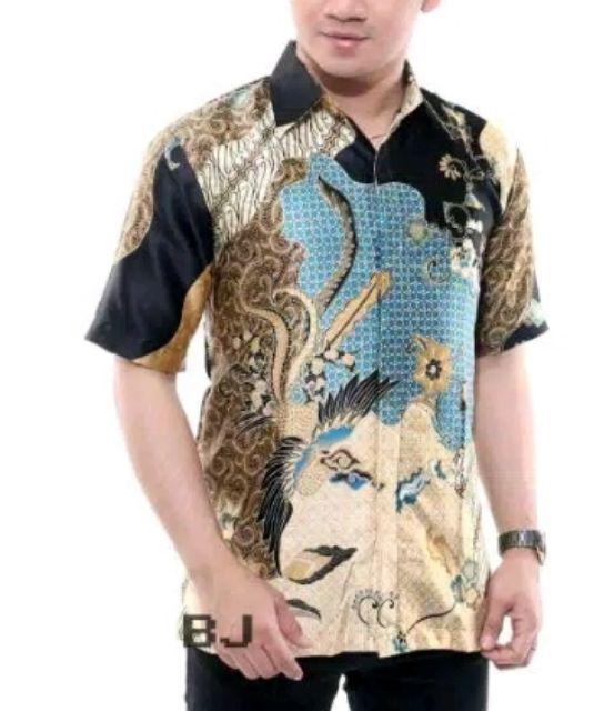 Kemeja Batik Semi Sutra Silky Premium Super Berfuring Batik Pekalongan Halus M L Xl Xxl Panjang