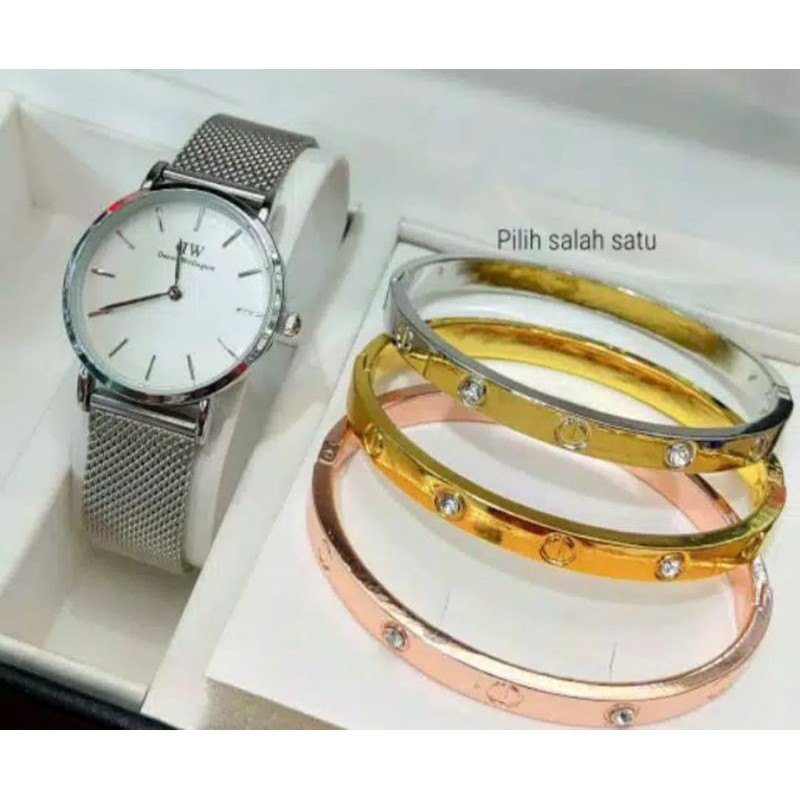 jam tangan terbaru Dw pasir free gelang d.3,2cm. 105rb