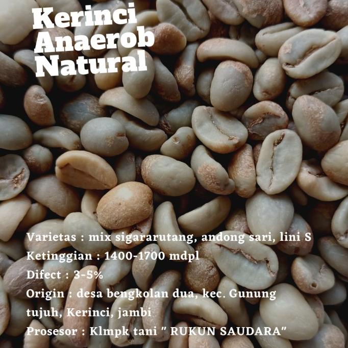 

green bean Anaerob Natural arabika kerinci