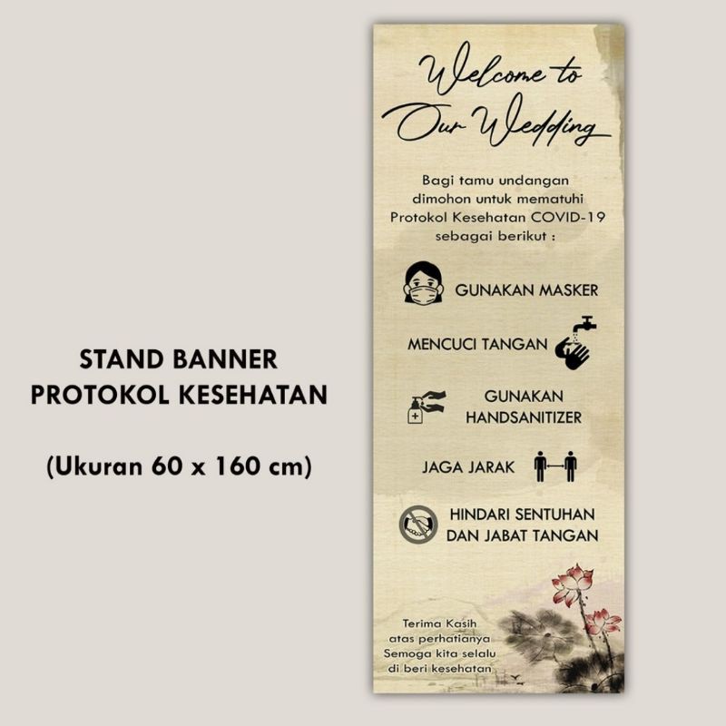 Banner Protokol Kesehatan Pernikahan