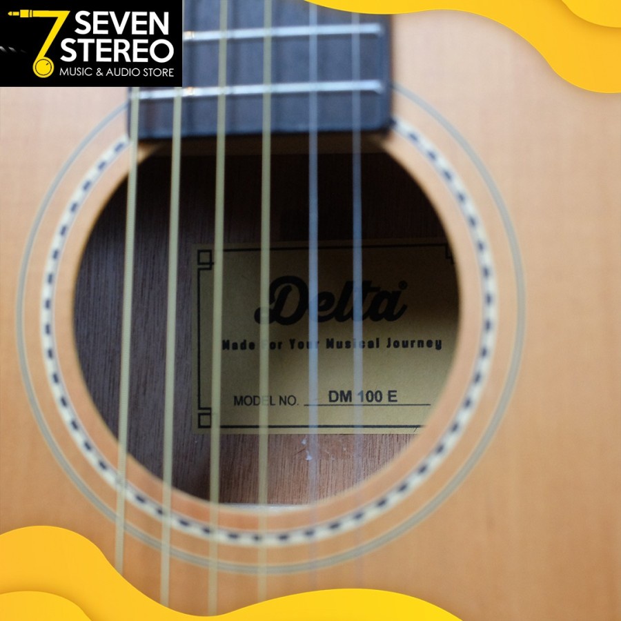 Delta DM100E DM100 E Baby 3/4 Acoustic Electric Guitar
