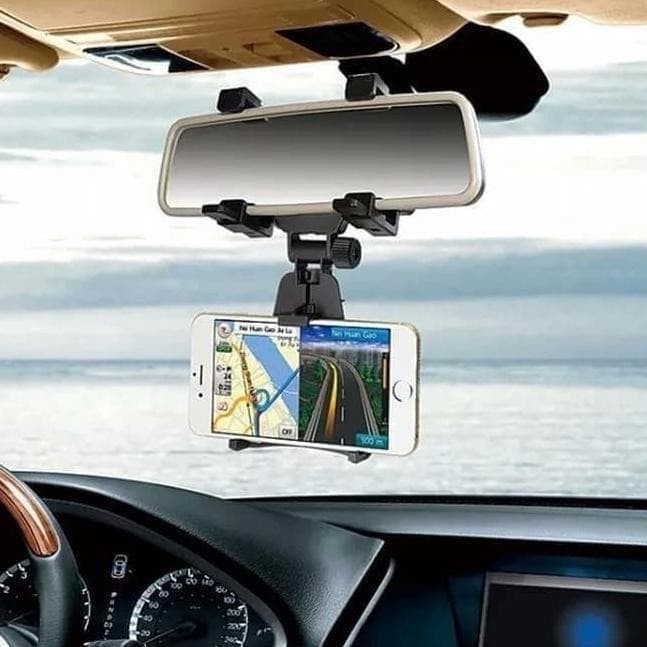 360° rearview miror phone holder