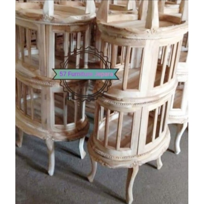 Meja Kopi Jati Jepara - Meja Teh Model Oval - Mentahan