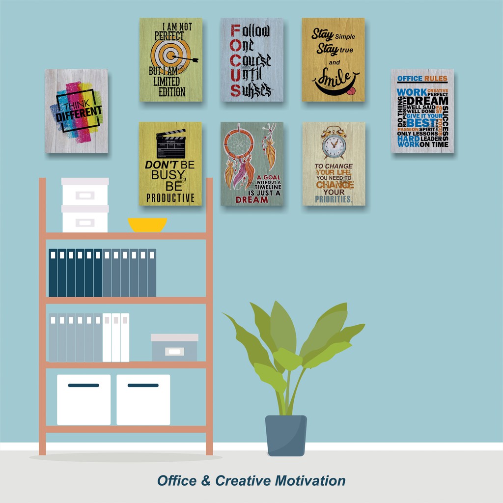 Jual HIASAN DINDING OFFICE/CREATOR 30X40CM KAYU SOLID Indonesia|Shopee