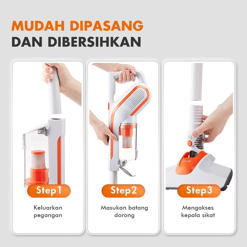 Gaabor GVCW-M12A Vacuum Cleaner 2 in 1 Portable Kapasitas 1.2 Liter Penyedot Debu