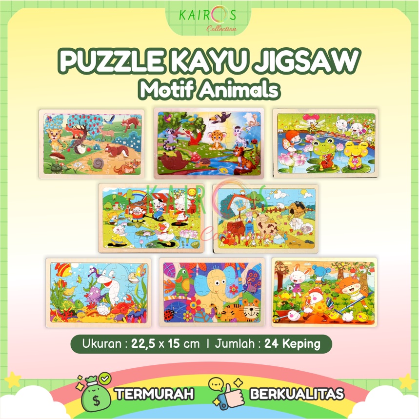 Puzzle Kayu Jigsaw isi 24pcs